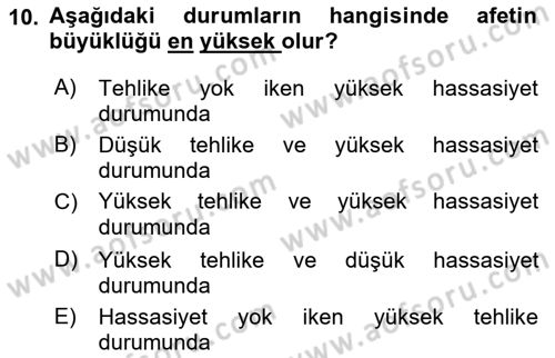 CBS’de Proje Tasarımı ve Yönetimi 1 Dersi 2018 - 2019 Yılı 3 Ders Sınav Soruları 10. Soru