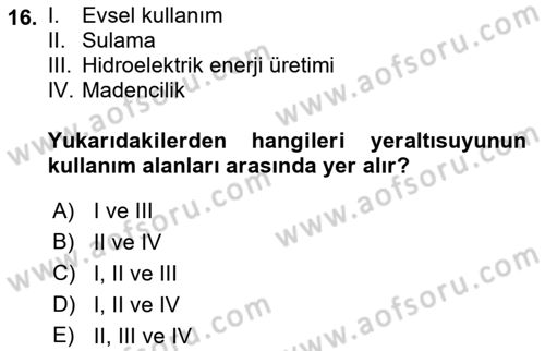 CBS’de Proje Tasarımı ve Yönetimi 1 Dersi 2018 - 2019 Yılı 3 Ders Sınav Soruları 16. Soru
