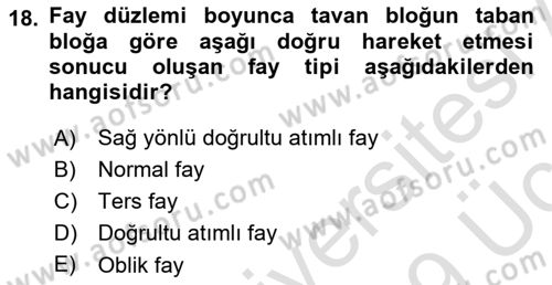 CBS’de Proje Tasarımı ve Yönetimi 1 Dersi 2018 - 2019 Yılı 3 Ders Sınav Soruları 18. Soru