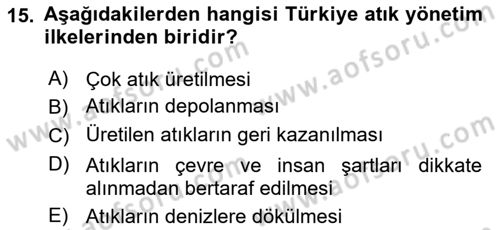 CBS’de Proje Tasarımı ve Yönetimi 1 Dersi 2018 - 2019 Yılı (Vize) Ara Sınav Soruları 15. Soru