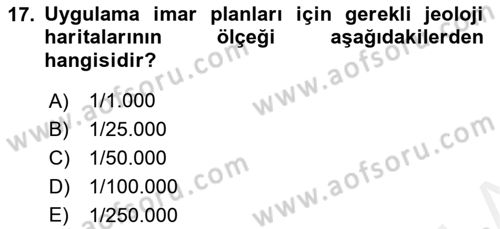 CBS’de Proje Tasarımı ve Yönetimi 1 Dersi 2018 - 2019 Yılı (Vize) Ara Sınav Soruları 17. Soru