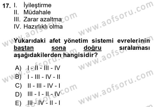 CBS’de Proje Tasarımı ve Yönetimi 1 Dersi 2018 - 2019 Yılı (Final) Dönem Sonu Sınav Soruları 17. Soru