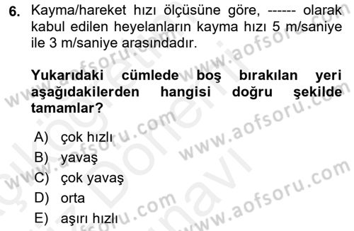 CBS’de Proje Tasarımı ve Yönetimi 1 Dersi 2018 - 2019 Yılı (Final) Dönem Sonu Sınav Soruları 6. Soru
