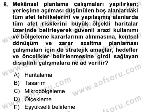 CBS’de Proje Tasarımı ve Yönetimi 1 Dersi 2018 - 2019 Yılı (Final) Dönem Sonu Sınav Soruları 8. Soru