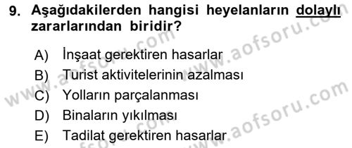 CBS’de Proje Tasarımı ve Yönetimi 1 Dersi 2018 - 2019 Yılı (Final) Dönem Sonu Sınav Soruları 9. Soru