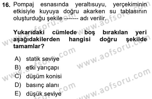CBS’de Proje Tasarımı ve Yönetimi 1 Dersi 2018 - 2019 Yılı Yaz Okulu Sınav Soruları 16. Soru