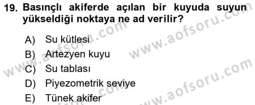 CBS’de Proje Tasarımı ve Yönetimi 1 Dersi 2018 - 2019 Yılı Yaz Okulu Sınav Soruları 19. Soru
