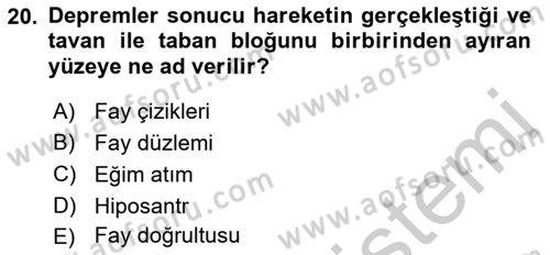 CBS’de Proje Tasarımı ve Yönetimi 1 Dersi 2018 - 2019 Yılı Yaz Okulu Sınav Soruları 20. Soru