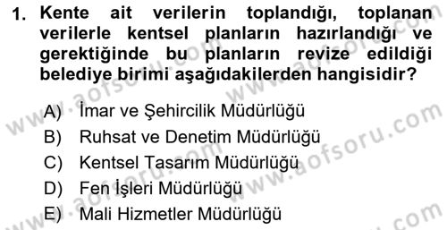 CBS’de Proje Tasarımı ve Yönetimi 1 Dersi 2019 - 2020 Yılı (Vize) Ara Sınav Soruları 1. Soru
