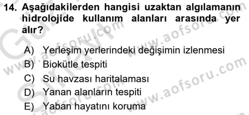 CBS’de Proje Tasarımı ve Yönetimi 1 Dersi 2019 - 2020 Yılı (Vize) Ara Sınav Soruları 14. Soru
