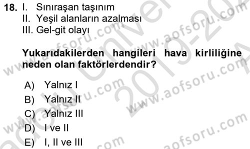 CBS’de Proje Tasarımı ve Yönetimi 1 Dersi 2019 - 2020 Yılı (Vize) Ara Sınav Soruları 18. Soru