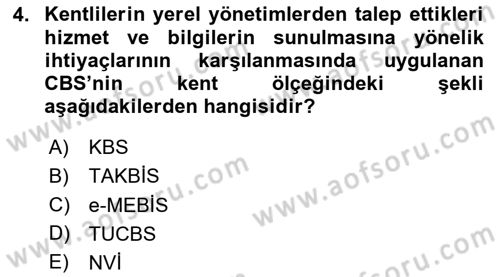 CBS’de Proje Tasarımı ve Yönetimi 1 Dersi 2020 - 2021 Yılı Yaz Okulu Sınav Soruları 4. Soru