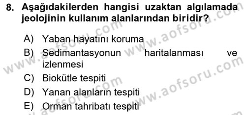 CBS’de Proje Tasarımı ve Yönetimi 1 Dersi 2020 - 2021 Yılı Yaz Okulu Sınav Soruları 8. Soru