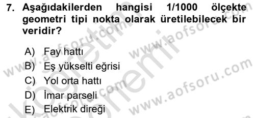 Açık Kaynak Kodlu CBS Yazılım Uygulaması Dersi 2017 - 2018 Yılı (Vize) Ara Sınav Soruları 7. Soru