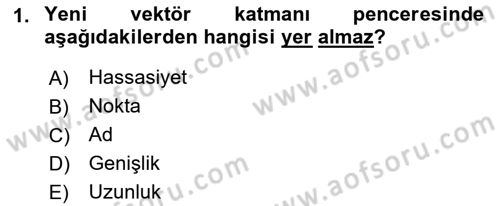 Açık Kaynak Kodlu CBS Yazılım Uygulaması Dersi 2018 - 2019 Yılı 3 Ders Sınav Soruları 1. Soru