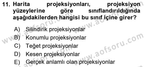 Açık Kaynak Kodlu CBS Yazılım Uygulaması Dersi 2018 - 2019 Yılı (Vize) Ara Sınav Soruları 11. Soru