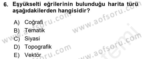 Açık Kaynak Kodlu CBS Yazılım Uygulaması Dersi 2018 - 2019 Yılı (Vize) Ara Sınav Soruları 6. Soru