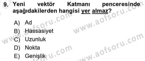 Açık Kaynak Kodlu CBS Yazılım Uygulaması Dersi 2018 - 2019 Yılı (Vize) Ara Sınav Soruları 9. Soru