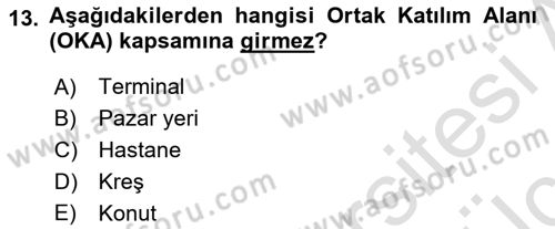 Yerel Yönetimlerde CBS Uygulamaları Dersi 2018 - 2019 Yılı 3 Ders Sınav Soruları 13. Soru