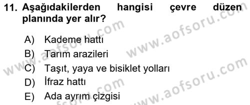 Yerel Yönetimlerde CBS Uygulamaları Dersi 2020 - 2021 Yılı Yaz Okulu Sınav Soruları 11. Soru