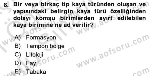 Yerel Yönetimlerde CBS Uygulamaları Dersi 2020 - 2021 Yılı Yaz Okulu Sınav Soruları 8. Soru