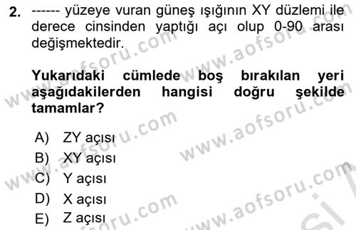 Yerel Yönetimlerde CBS Uygulamaları Dersi 2021 - 2022 Yılı (Final) Dönem Sonu Sınav Soruları 2. Soru