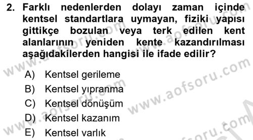 Yerel Yönetimlerde CBS Uygulamaları Dersi 2022 - 2023 Yılı Yaz Okulu Sınav Soruları 2. Soru
