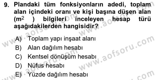 Yerel Yönetimlerde CBS Uygulamaları Dersi 2022 - 2023 Yılı Yaz Okulu Sınav Soruları 9. Soru