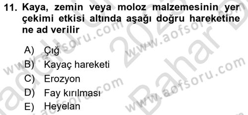 Yerel Yönetimlerde CBS Uygulamaları Dersi 2023 - 2024 Yılı (Vize) Ara Sınav Soruları 11. Soru