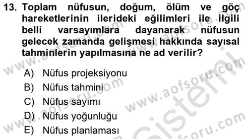 Yerel Yönetimlerde CBS Uygulamaları Dersi 2023 - 2024 Yılı (Vize) Ara Sınav Soruları 13. Soru