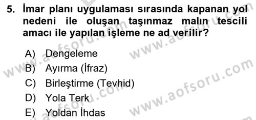 Yerel Yönetimlerde CBS Uygulamaları Dersi 2023 - 2024 Yılı (Final) Dönem Sonu Sınav Soruları 5. Soru