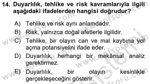 Yerel Yönetimlerde CBS Uygulamaları Dersi 2024 - 2025 Yılı (Vize) Ara Sınav Soruları 14. Soru