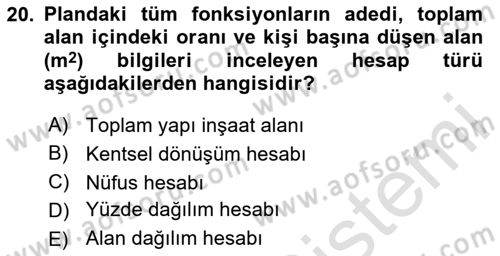 Yerel Yönetimlerde CBS Uygulamaları Dersi 2024 - 2025 Yılı (Vize) Ara Sınav Soruları 20. Soru