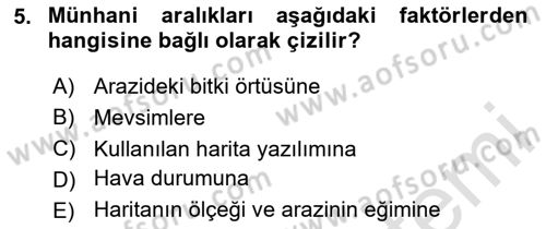 Yerel Yönetimlerde CBS Uygulamaları Dersi 2024 - 2025 Yılı (Vize) Ara Sınav Soruları 5. Soru