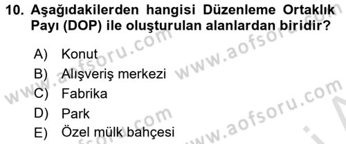 Yerel Yönetimlerde CBS Uygulamaları Dersi 2024 - 2025 Yılı (Final) Dönem Sonu Sınav Soruları 10. Soru