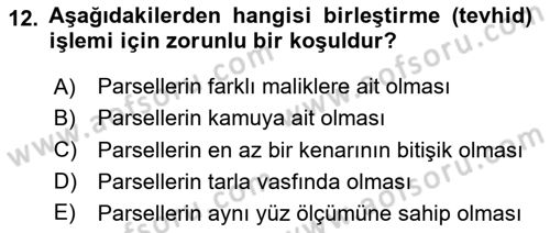 Yerel Yönetimlerde CBS Uygulamaları Dersi 2024 - 2025 Yılı (Final) Dönem Sonu Sınav Soruları 12. Soru