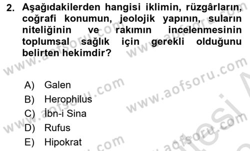 Coğrafi Bilgi Sistemlerinin Kullanım Alanları 2 Dersi 2020 - 2021 Yılı Yaz Okulu Sınav Soruları 2. Soru