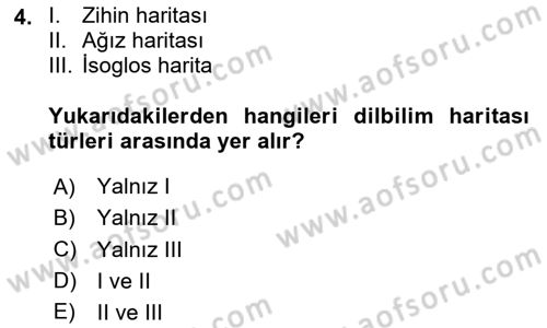Coğrafi Bilgi Sistemlerinin Kullanım Alanları 2 Dersi 2020 - 2021 Yılı Yaz Okulu Sınav Soruları 4. Soru