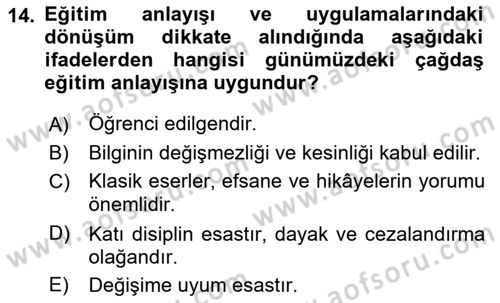 Coğrafi Bilgi Sistemlerinin Kullanım Alanları 2 Dersi 2021 - 2022 Yılı Yaz Okulu Sınav Soruları 14. Soru