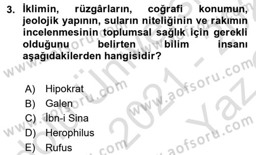 Coğrafi Bilgi Sistemlerinin Kullanım Alanları 2 Dersi 2021 - 2022 Yılı Yaz Okulu Sınav Soruları 3. Soru