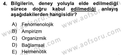 Coğrafi Bilgi Sistemlerinin Kullanım Alanları 2 Dersi 2021 - 2022 Yılı Yaz Okulu Sınav Soruları 4. Soru