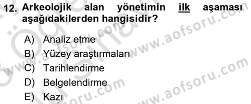 Coğrafi Bilgi Sistemlerinin Kullanım Alanları 2 Dersi 2022 - 2023 Yılı Yaz Okulu Sınav Soruları 12. Soru