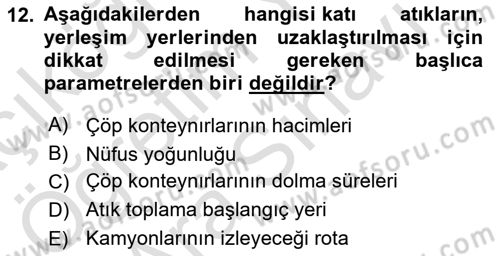 Coğrafi Bilgi Sistemlerinin Kullanım Alanları 2 Dersi 2023 - 2024 Yılı (Vize) Ara Sınav Soruları 12. Soru