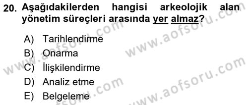 Coğrafi Bilgi Sistemlerinin Kullanım Alanları 2 Dersi 2023 - 2024 Yılı (Vize) Ara Sınav Soruları 20. Soru