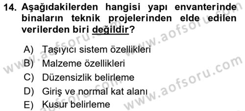 Coğrafi Bilgi Sistemlerinin Kullanım Alanları 2 Dersi 2023 - 2024 Yılı (Final) Dönem Sonu Sınav Soruları 14. Soru