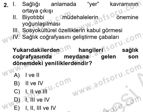 Coğrafi Bilgi Sistemlerinin Kullanım Alanları 2 Dersi 2024 - 2025 Yılı (Vize) Ara Sınav Soruları 2. Soru