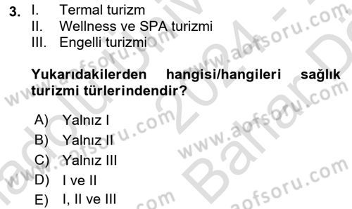 Coğrafi Bilgi Sistemlerinin Kullanım Alanları 2 Dersi 2024 - 2025 Yılı (Vize) Ara Sınav Soruları 3. Soru