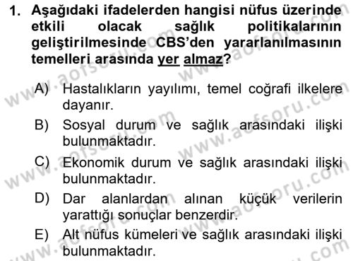 Coğrafi Bilgi Sistemlerinin Kullanım Alanları 2 Dersi 2024 - 2025 Yılı (Final) Dönem Sonu Sınav Soruları 1. Soru