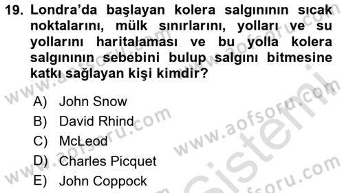 Coğrafi Bilgi Sistemlerinin Kullanım Alanları 2 Dersi 2024 - 2025 Yılı (Final) Dönem Sonu Sınav Soruları 19. Soru