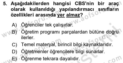 Coğrafi Bilgi Sistemlerinin Kullanım Alanları 2 Dersi 2024 - 2025 Yılı (Final) Dönem Sonu Sınav Soruları 5. Soru